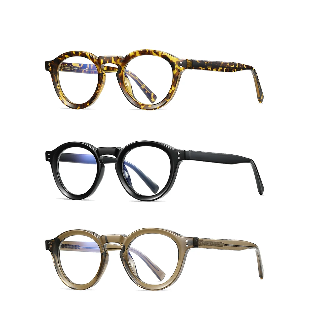 TR90 Ins Style Trendy Candy Color Metal Blue Light Blocking Glasses Frames For Women