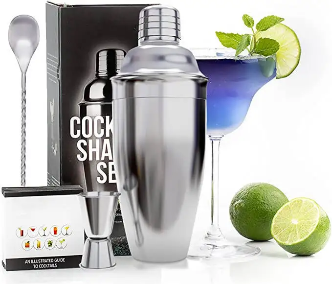 Factory Direct Sales Bar Stainless Steel Gold Silver Black 500ML Drink Set Cocktail Shaker Barware