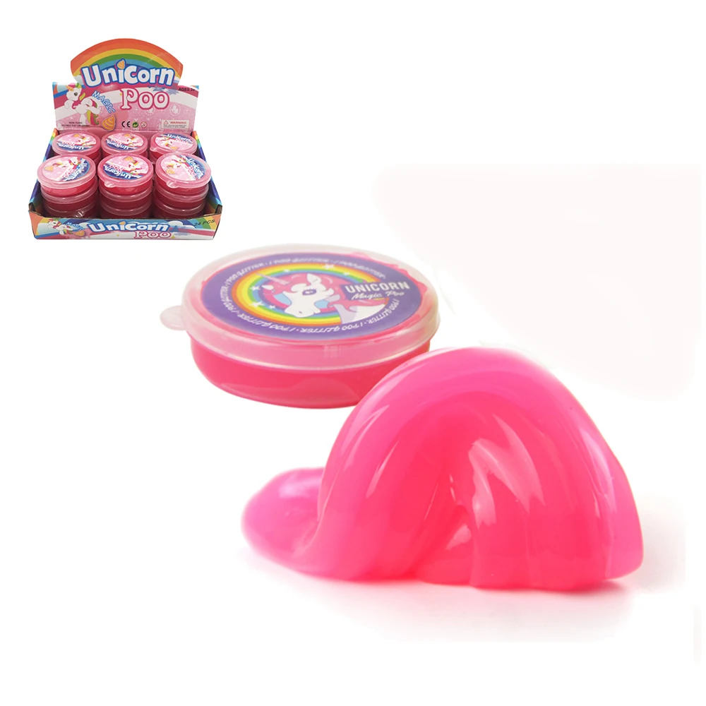 Hot Sale Unicorn Pink Poo Slime Jelly Putty Manufacturer Toy For Kids