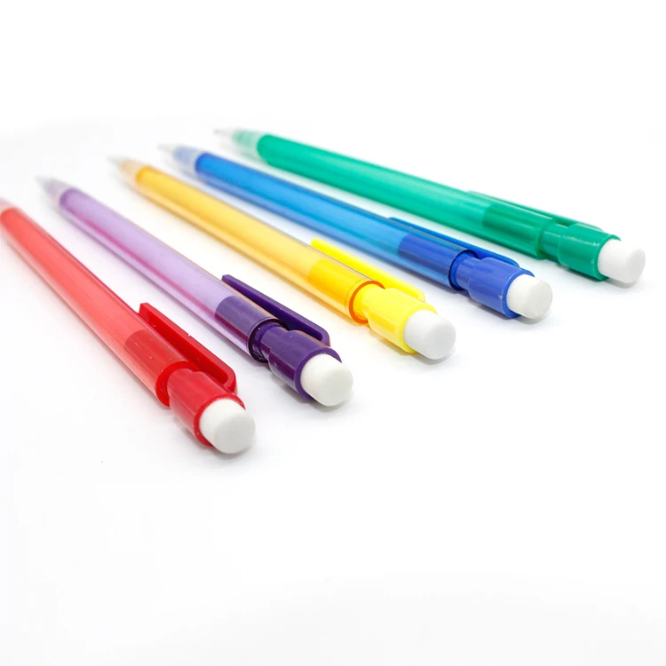 Promotional School Office Stationery 0.5/0.7mm Mechanical Pencil with eraser