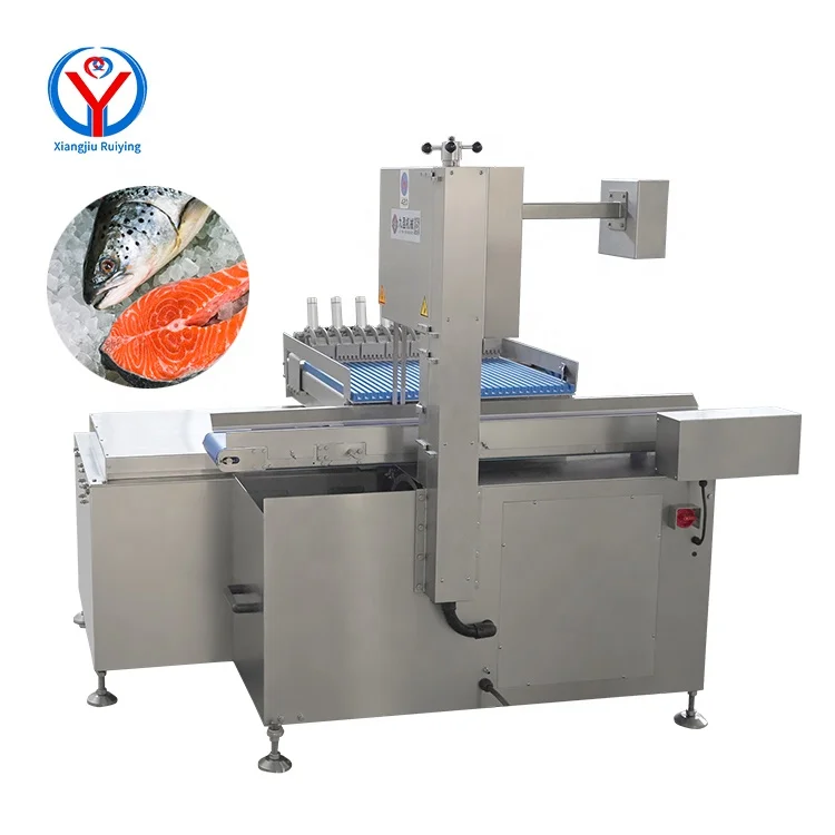 RuiYing high speed double saw blade automatic bone saw machine Frozen meat slicer