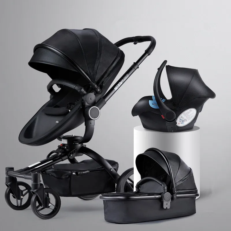 High Quality Aulon Luxury Baby Stroller 3 in 1 High land-scape Fashion Good Carriage European design Pram wheels
