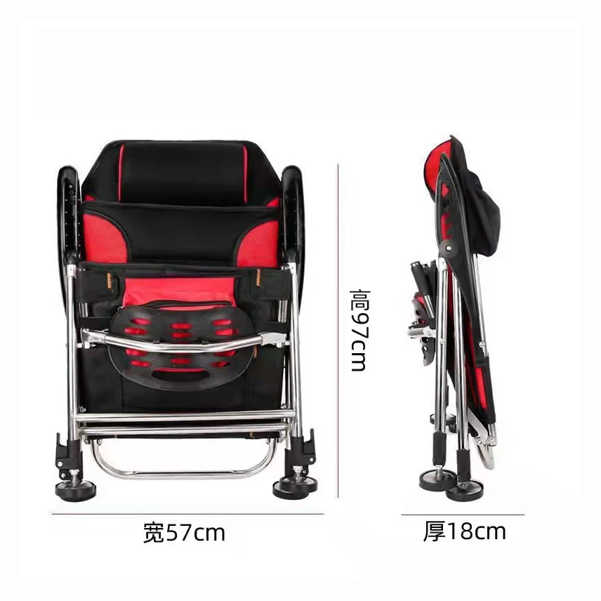 Outdoor Ultralight Portable Folding Fishing Chairs With Carry Bag