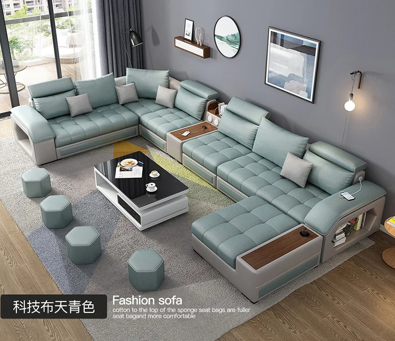 Lower price modern fabric sleeping couch custom Chesterfield relax European living room sofa sets