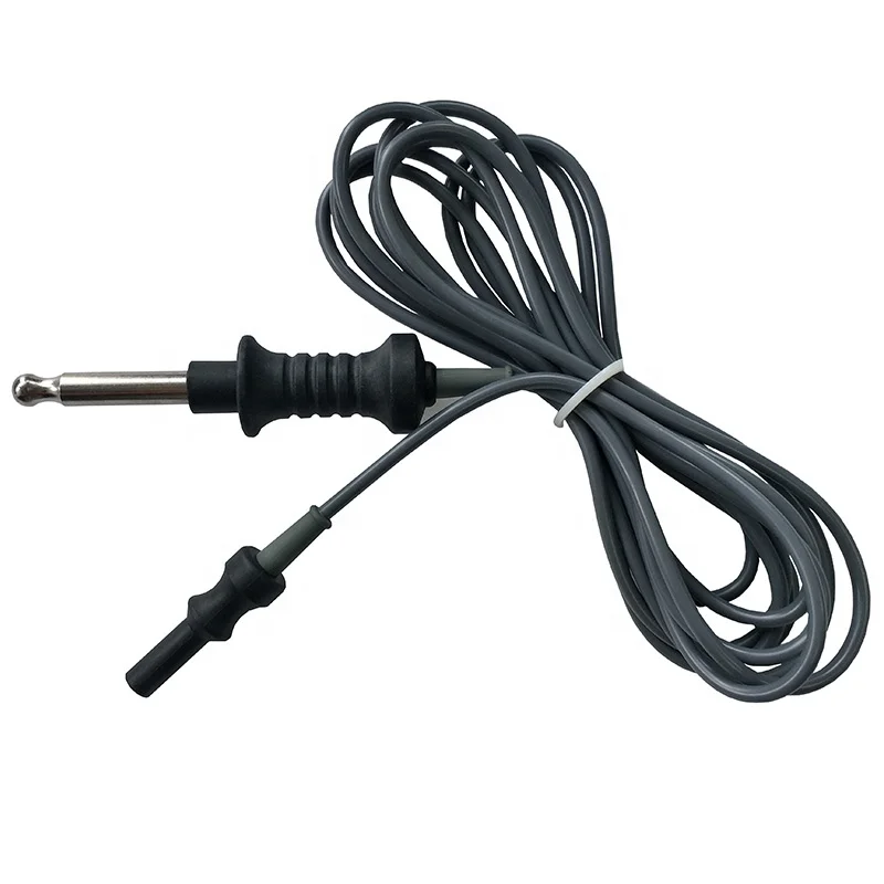 
for Olympus/Valleylab instruments Laparoscopic Monopolar 3 meter Male 8mm to 3mm/4mm Female Socket HF Surgical Cable 