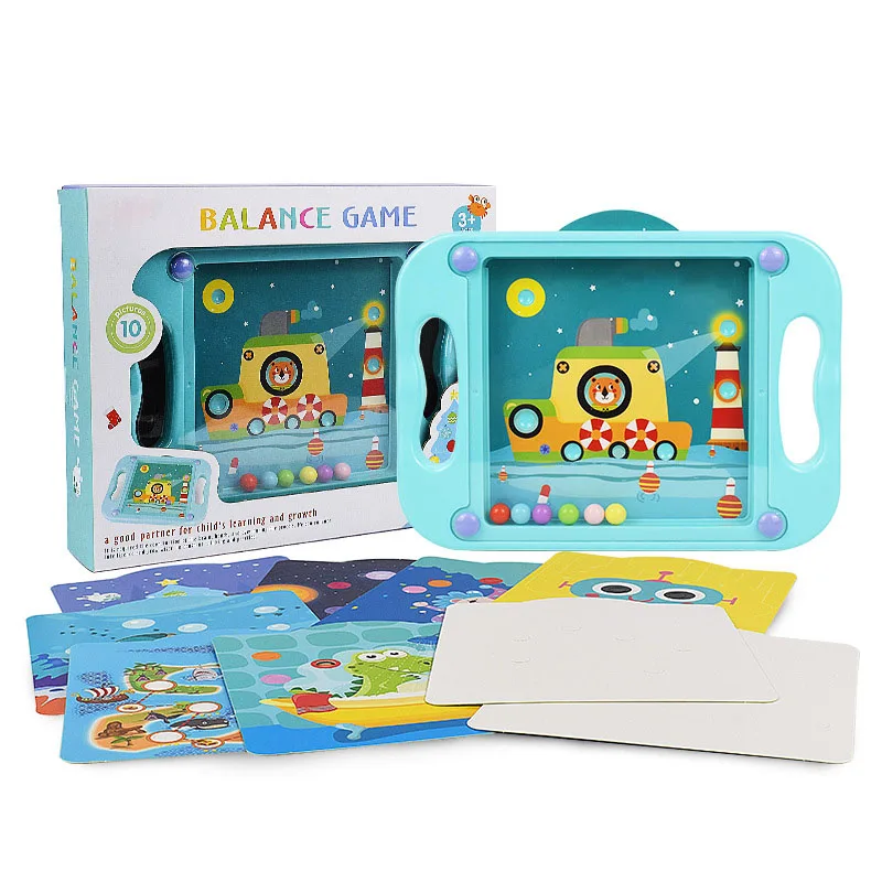 HOYE CRAFT Cartoon Ball Maze Board Toy Balance Training Game Desktop Game