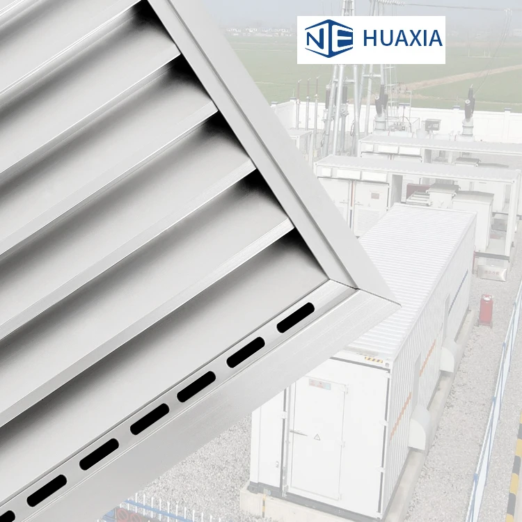 shipping container parts energy storage cabinet parts waterproof dust proof air ventilation metal panel louver
