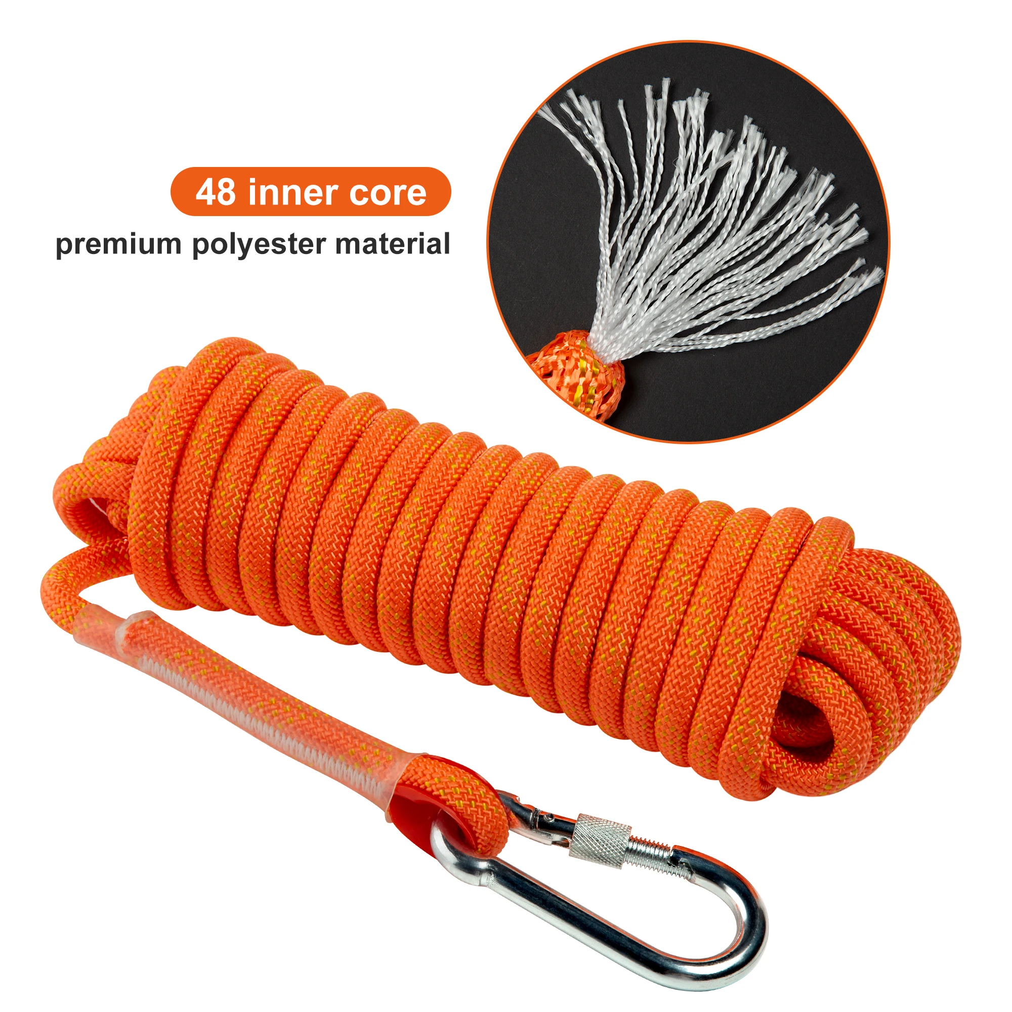 climbing rope dog leash 10 11 12 14mm colorful outdoor dynamic nylon rock climbing rope for mountaineering