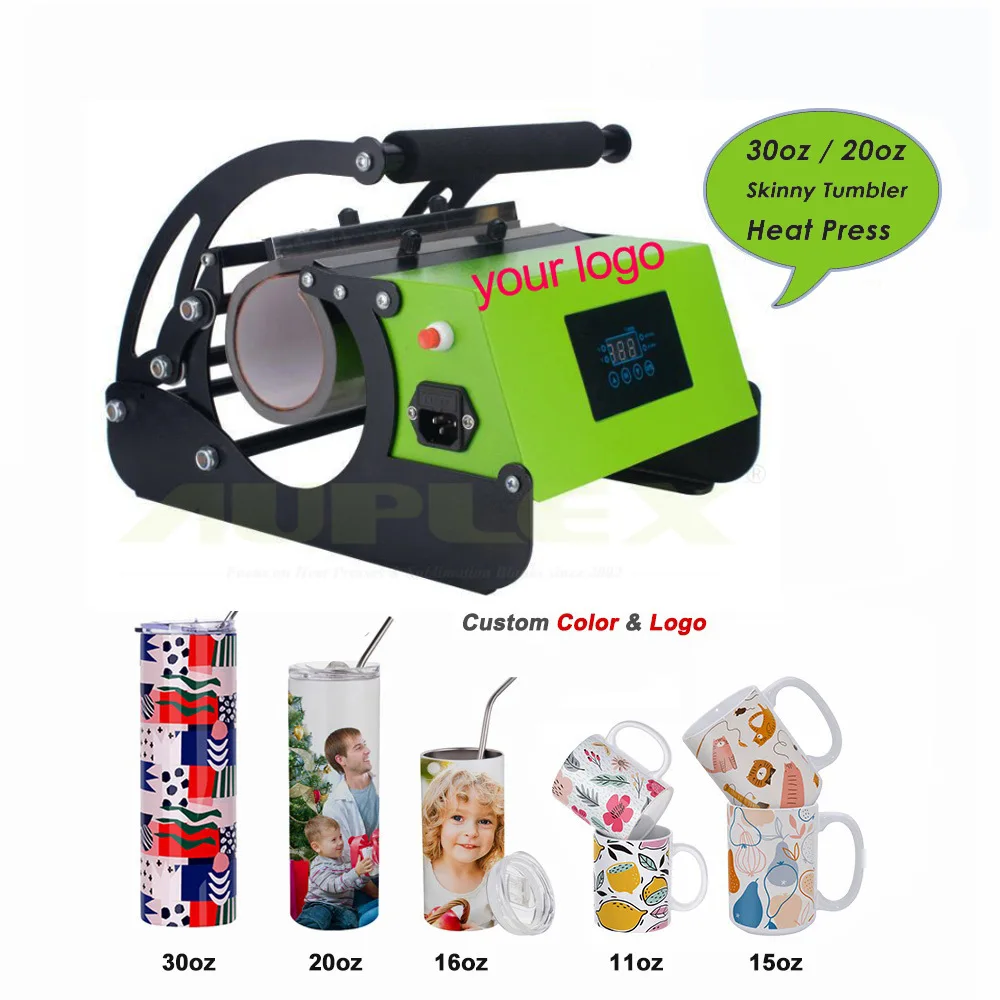 US warehouse 30oz tumbler press usa warehouse small sublimation machine for thermos cup horizontal mug heat press machine 5 in 1