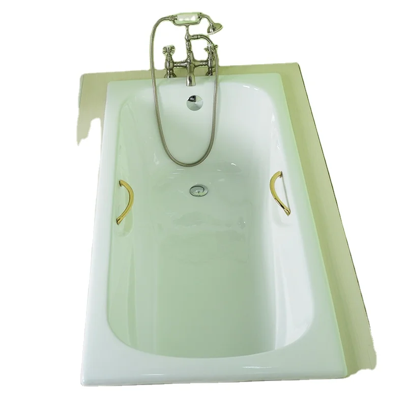 
NH-014 1800mm big drop in enamel cast iron bath tubs for Russia 