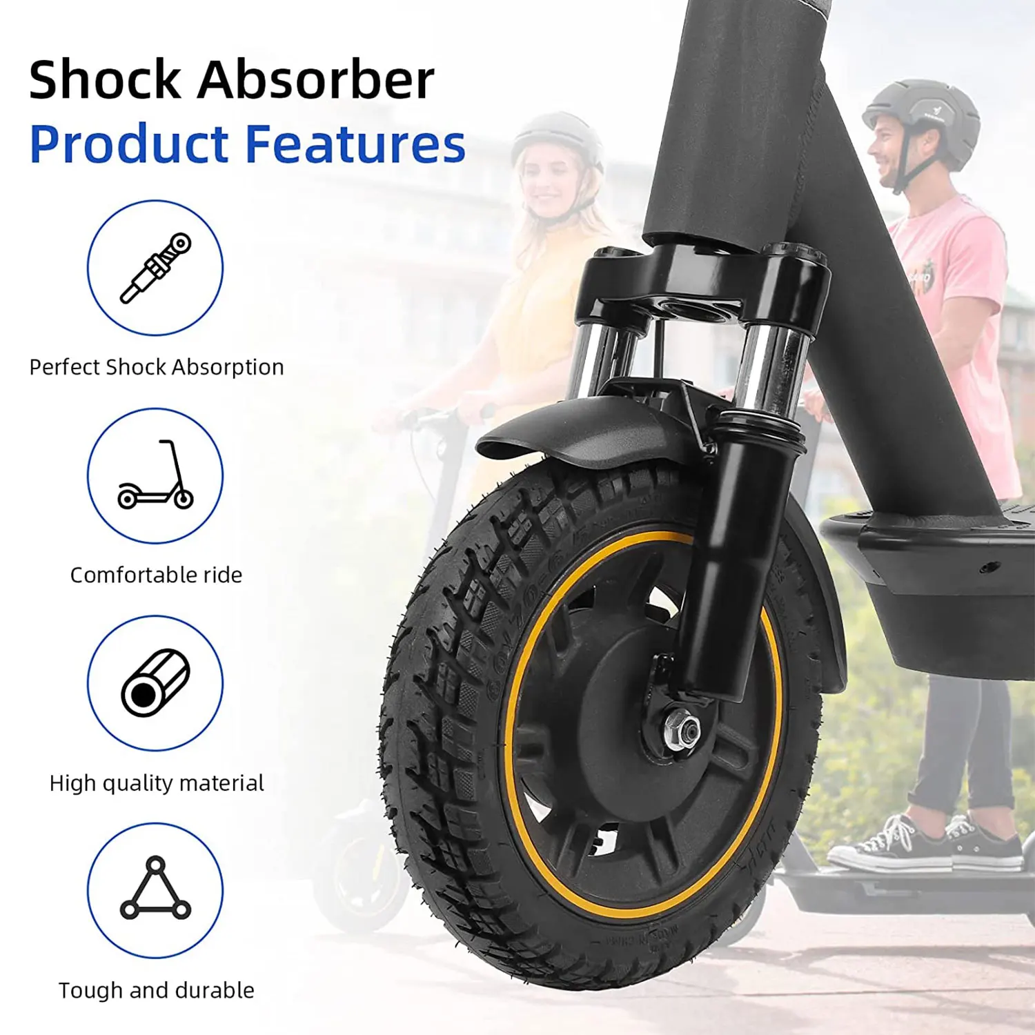 Ulip For Segway Ninebot Max G30 G30LP G30E G30D Electric Scooters Front Suspension Kit Shock Absorber With Adjustable Kickstand