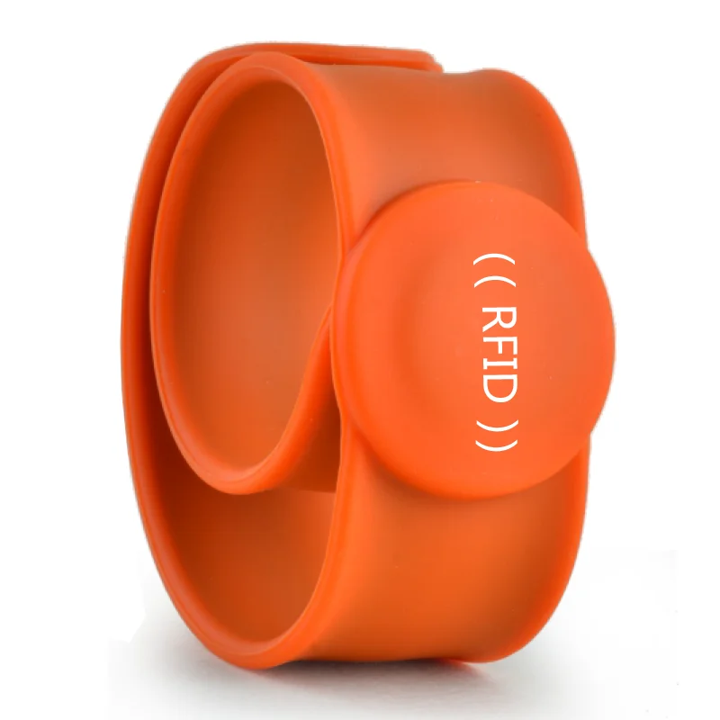 MWG12 Premium adjustable wide  Silicone wristband RFID / NFC Bracelet / Custom Automatic size rfid silicone wrist band