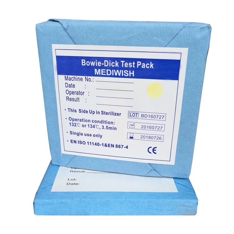Daily use Bowie Dick autoclave test pack