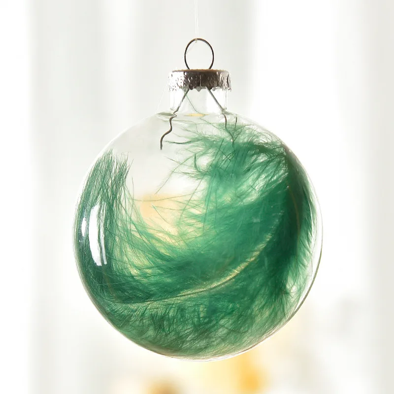Longstar Highly Transparent Glass Ball Wholesale Private label Ball Shape Customize Clear Christmas Ball Bauble