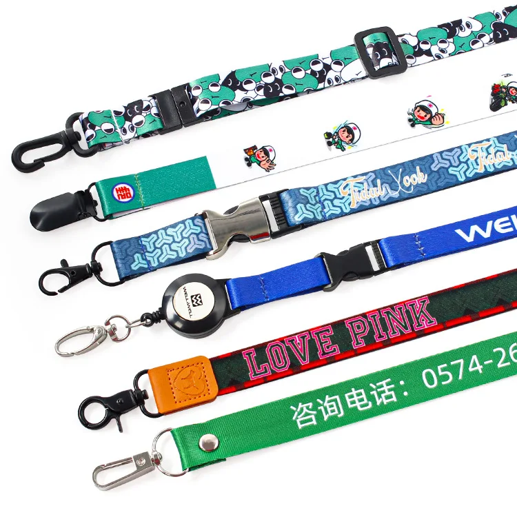 custom lanyard with id card badge holder with Hand Wrist Lanyard Mobile Phone Straps Keychain promotional lanyards