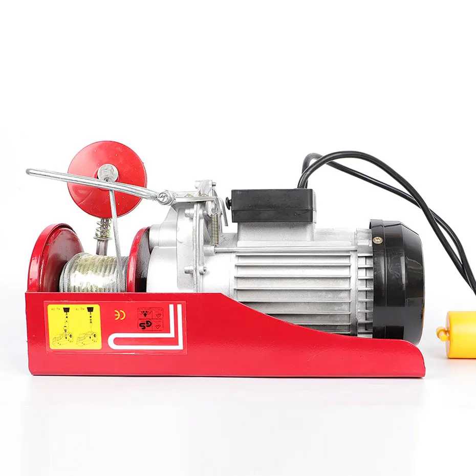 micro pa200 pa600 pa1000 wire rope hoists steel cable electric winch hoist