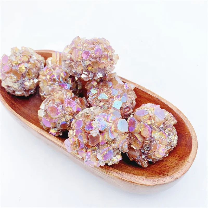 Factory Direct Selling Natural Crystal Cluster Electroplating Blue Cheap Aragonite Price