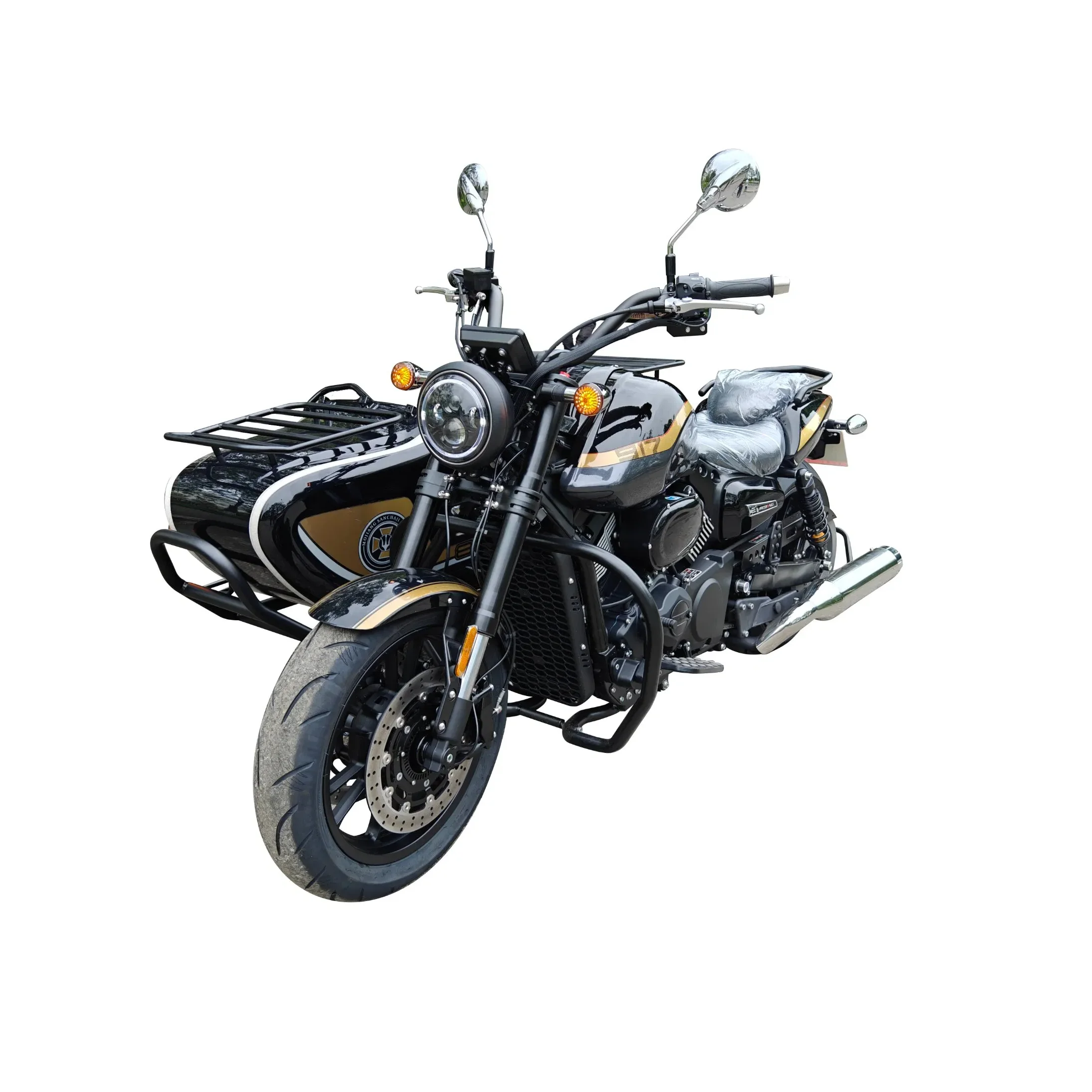 2025 Super Cool V-type Twin-cylinder Liquid-cooled Eight-valve Asynchronous Engine 800CC Motorcycle Sidecar for Travel