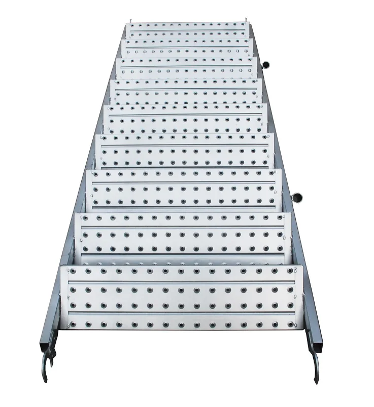 Q195 590mm 610mm Factory Price Pre Galvanized Scaffolding Step Ladder Scaffold Staircase With Hook