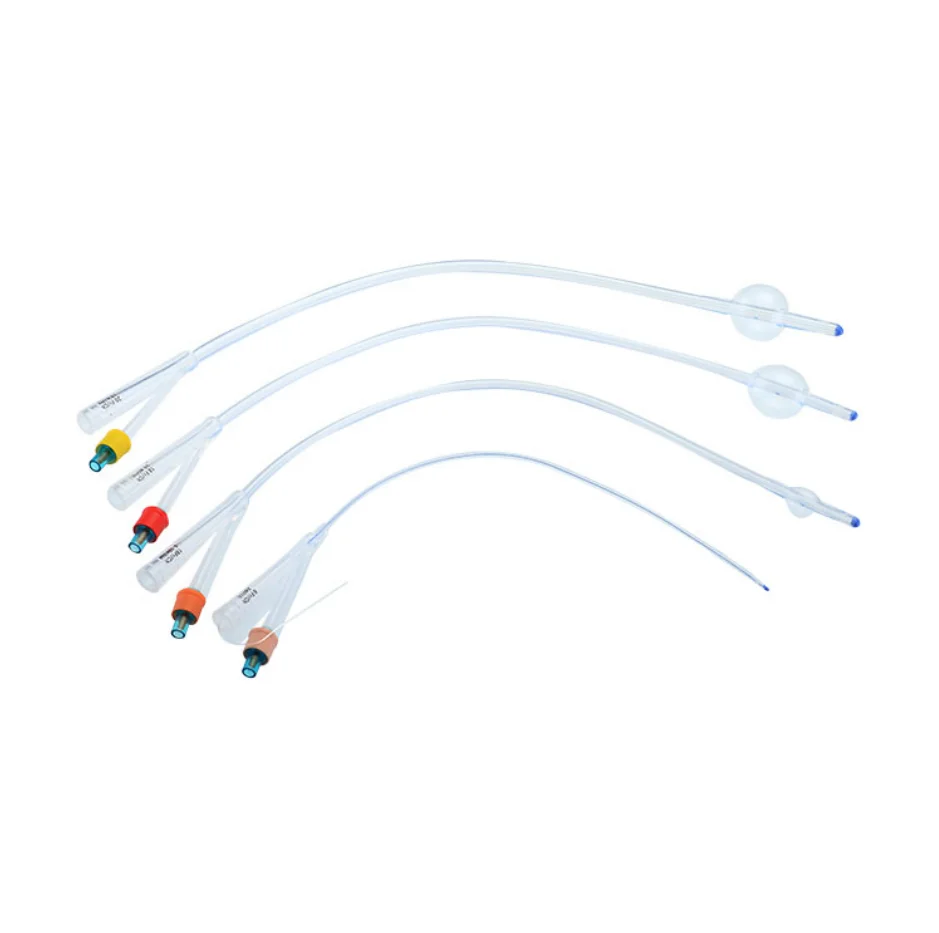 silicone Foley catheter good bio compatibility medical grade silicone OEM available and free factory price solid quality (1600288069891)
