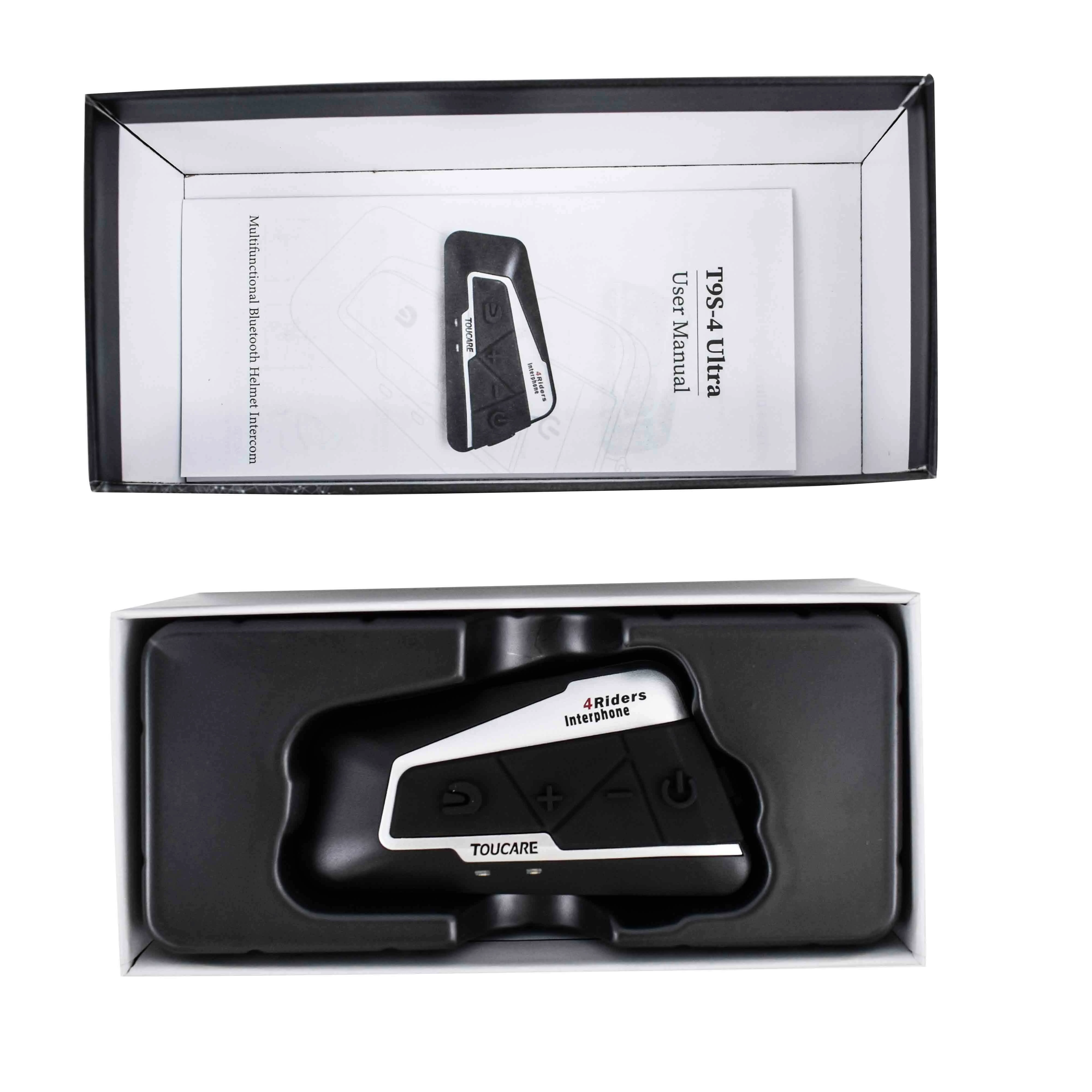 Upgrade QCC system Motorcycle Bluetooth Intercom with Music Sharing,  8 Riders Group Helmet Communication  Wireless Intercom