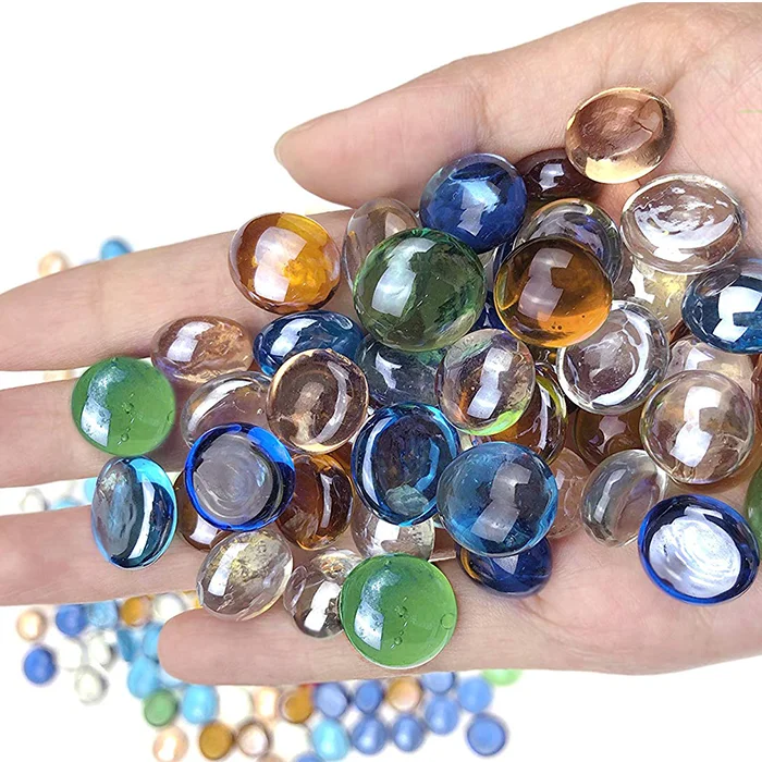 Цветные прозрачные наполнители ВАЗ стеклянные драгоценные камни плоские мраморы