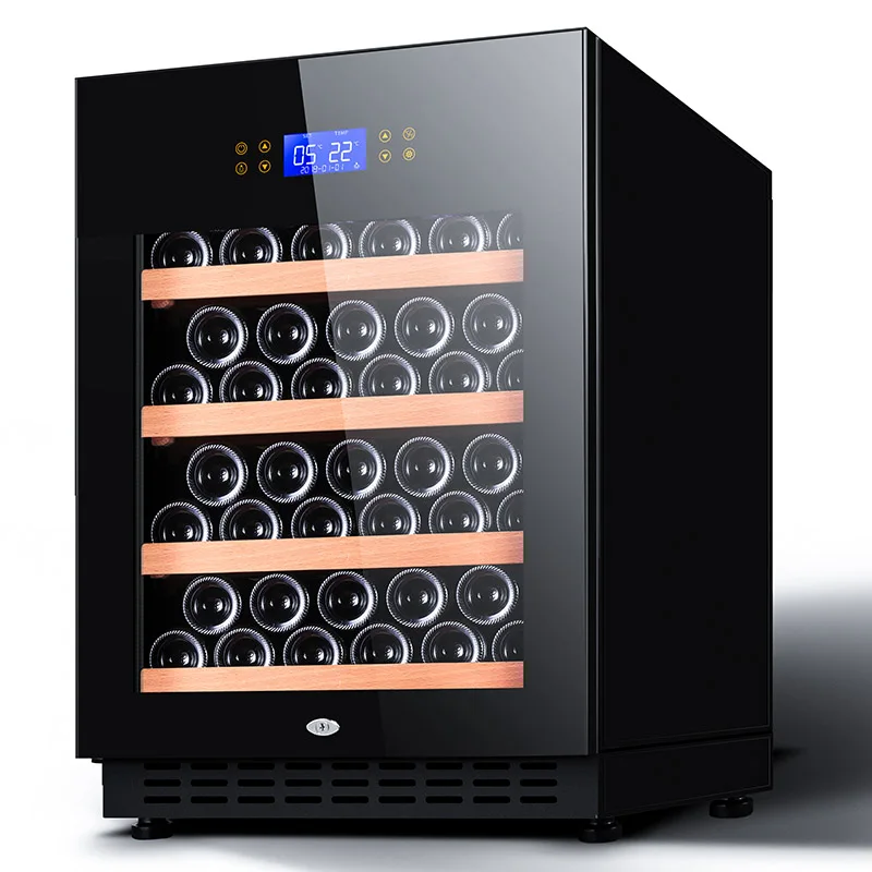 118 L 44 Bottle Wine Cooler Refrigerator Wine Cellar For Red White Champagne & Sparkling Wine Digital Temperature Control Fridge