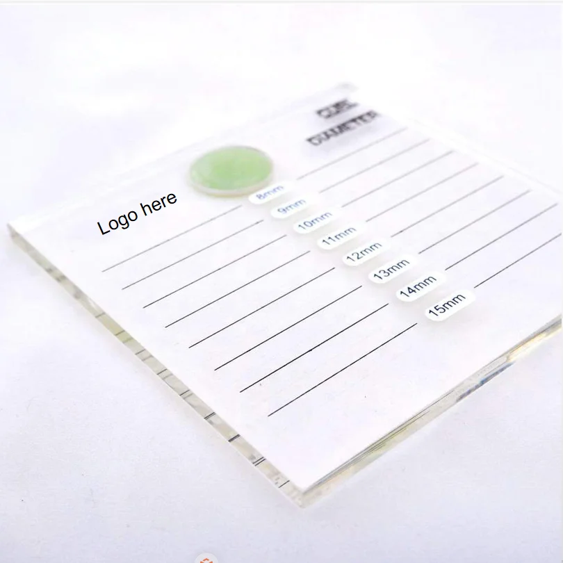 Custom double plexiglass lash tile/eyelash glue holder pallet