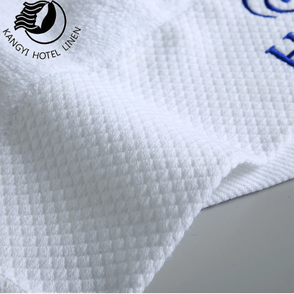 Easton 100% Cotton Terry Hotel 100% Cotton White Plain 32S  Face Towel Set Guest Room Hot Sale