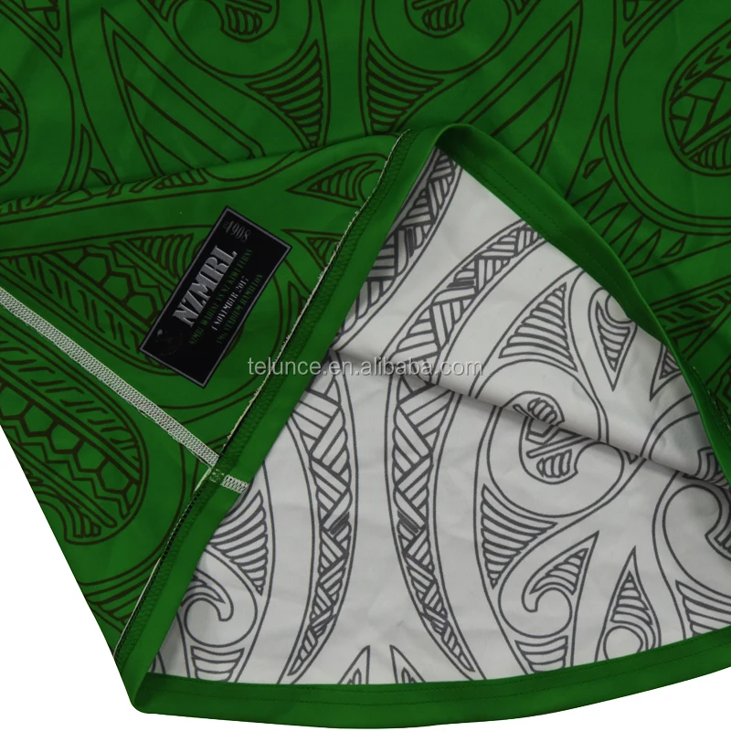 PURE Sublimation Printing Green Reversible  Wholesale Compression Polyester Custom Pro-fit Rugby League Jerseys Mens Youth