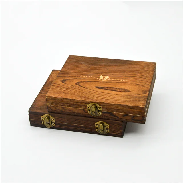 Hot sale factory price wooden box wooden packaging box with engraved logo for wallet