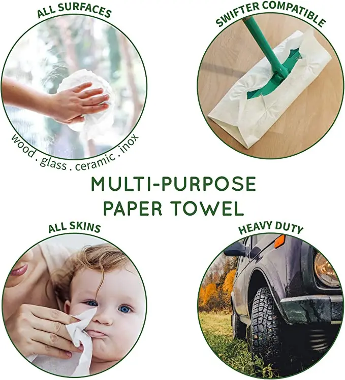 Bamboo Products Eco-friendly Kitchen Towels Reusable Bamboo Paper Towel