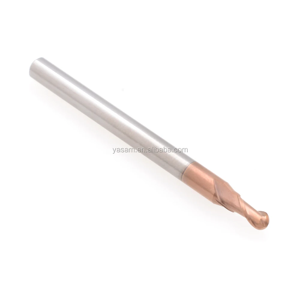 SLONS S100 for steel under 55HRC R0.5mm R0.75 R1mm R1.25 R1.5 R2 CNC milling cutter Tungsten solid carbide ball nose end mill