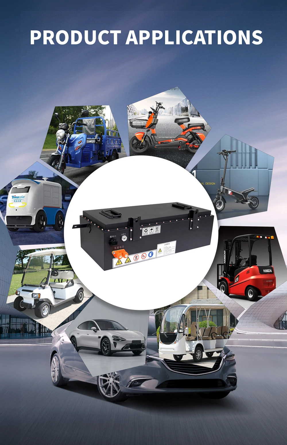 Lisha Best Price Fresh New LiFePO4 72V 100Ah Golf Car Battery Power Battery Power System Lithium ion Battery Pack