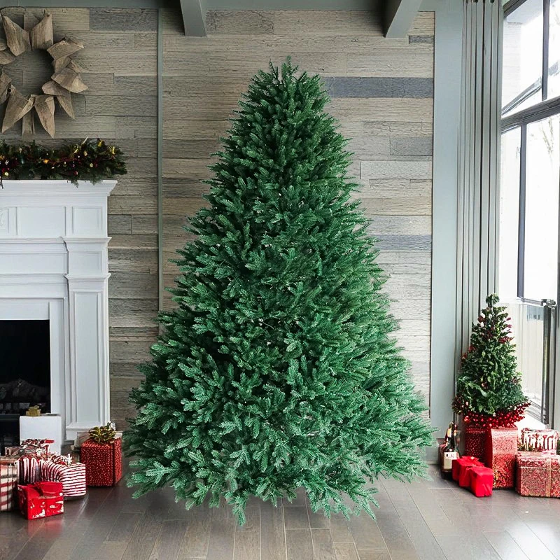 Prelit Indoor Christmas Tree Pe Artificial Christmas Tree 7.5 Feet Pine Christmas Trees with LED Lights