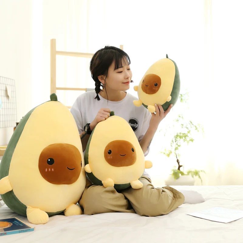 lovely children playing avocado plush pillow unique professional manufacturer stuffed toys