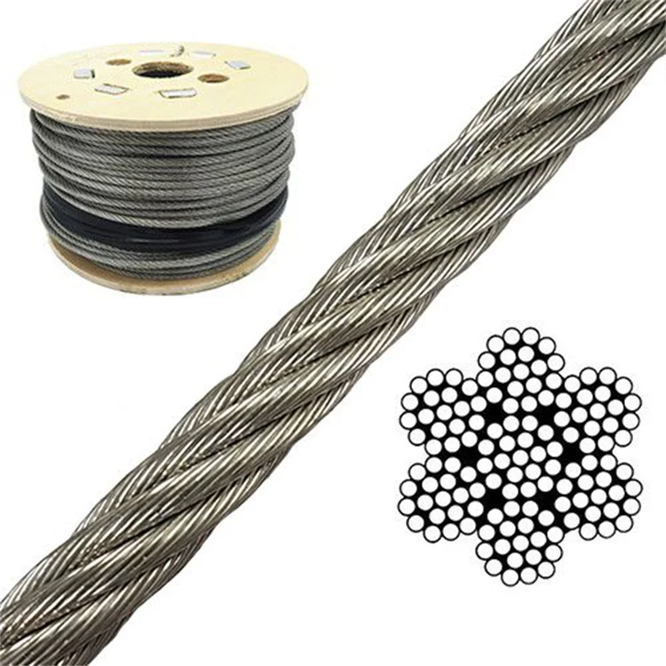Factory Supply Stainless Steel Weaving Cord Rope Mesh Steel Wire Rope Stainless Steel Wire 304