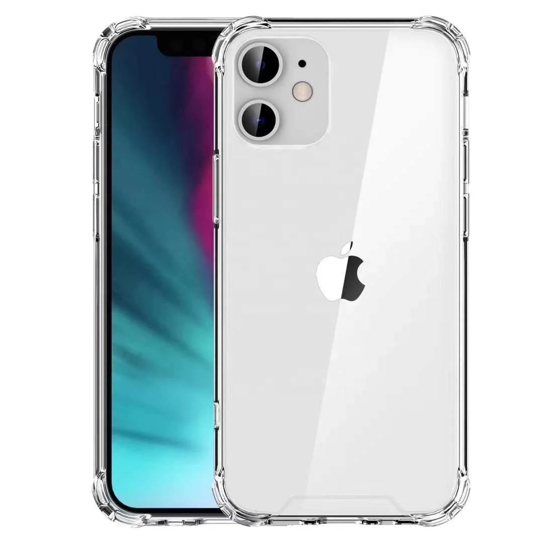 AoYiYa Clear Crystal Mobile Phone Case with Corners Bumper For iPhone 11 12 13 Pro