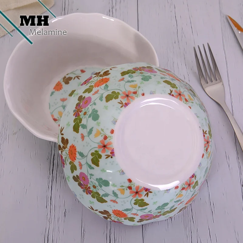  High Quality Customized printing 16 sets melamine tableware dinner set