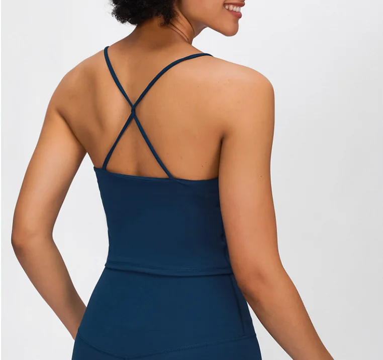 
Leesourcing--Sexy Organic Cotton Crop Tank Tops Casual Camisoles Homme For Women 