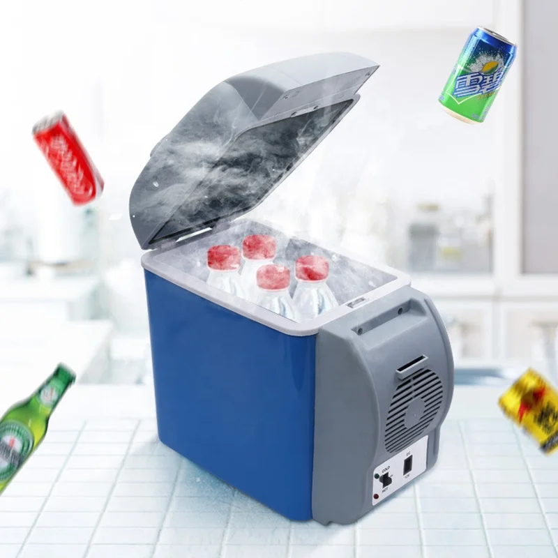 
12V 7.5L Mini Portable Car Refrigerator Freezer Multi-Function Dual-Use Cooler Warmer Thermoelectric Electric Fridge Compressor 