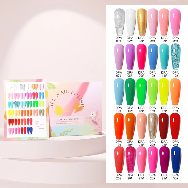 Private Label Fluorescent Neon Gel Nail Polish Set Vernis Semi Permanent Soak Off Nail Art UV LED Gel Varnishes For Manicure