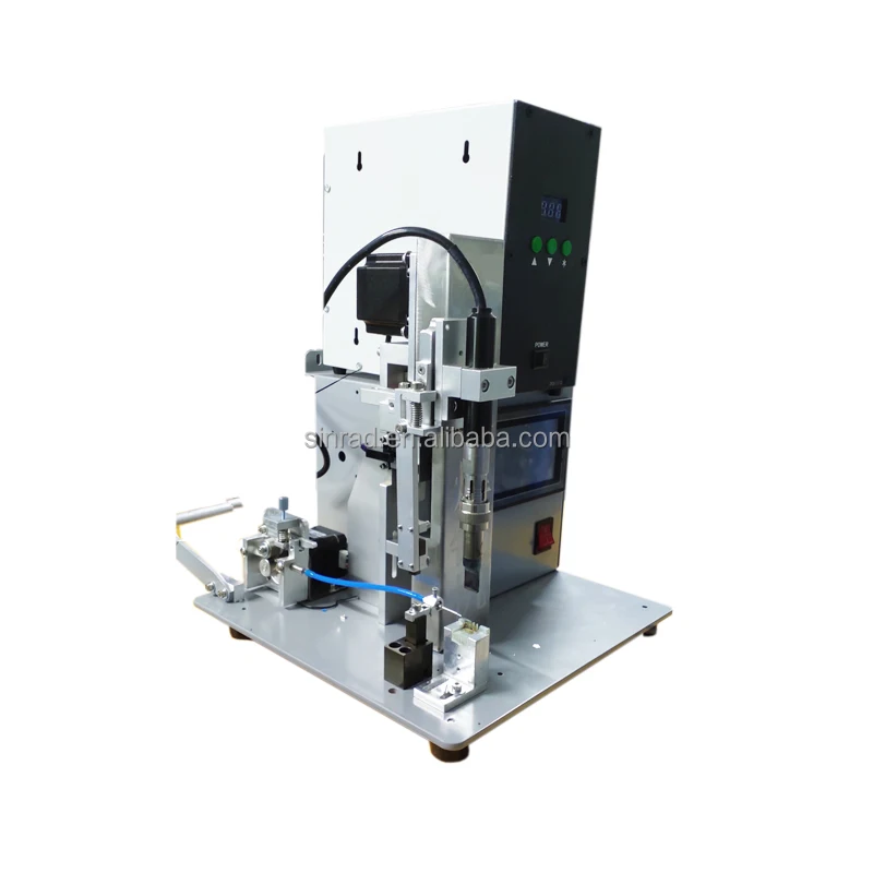Semi-Auto Mobile Charging type-c connector manufacturing soldering wire stripping data cable making machine