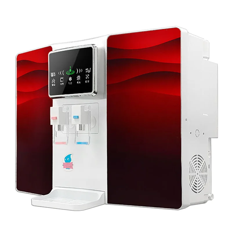 5-stage home ro reverse osmosis water purifier 100 GPD hot and cold purification system wall-mounted filter water purifier