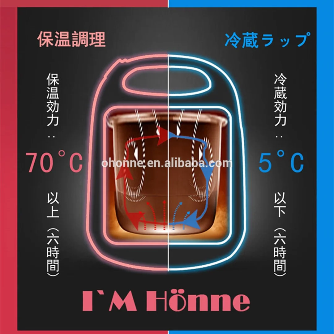 
2L Capacity Eco-Friendly Stainless Steel Portable Lunch Box Mini Thermal Cooker 