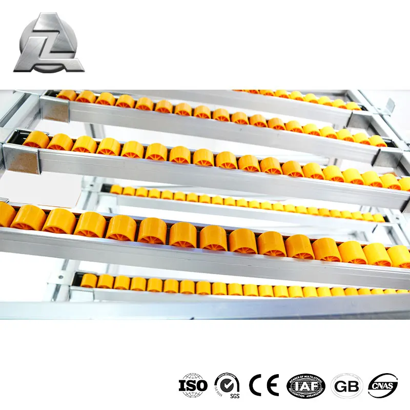 Hot sale conveyor line Aluminum t slot fluent shelves rack shelves with roller
