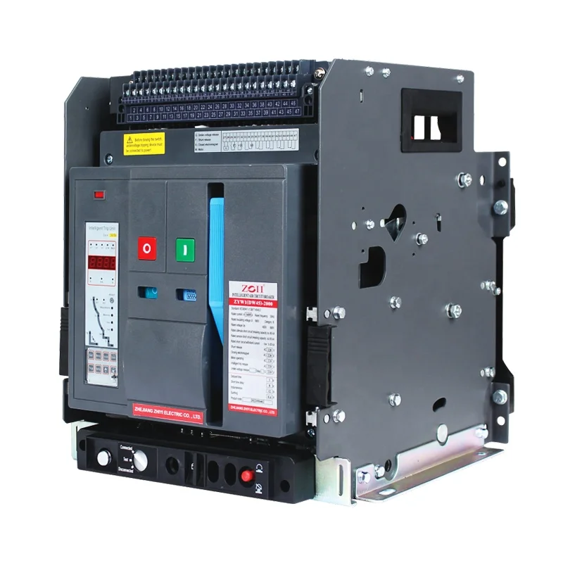 ZOII Electric 3p 4p ACB 1600a 2000a 2500a 3000a 4000a Draw-out /Fixed type Frame air circuit breaker