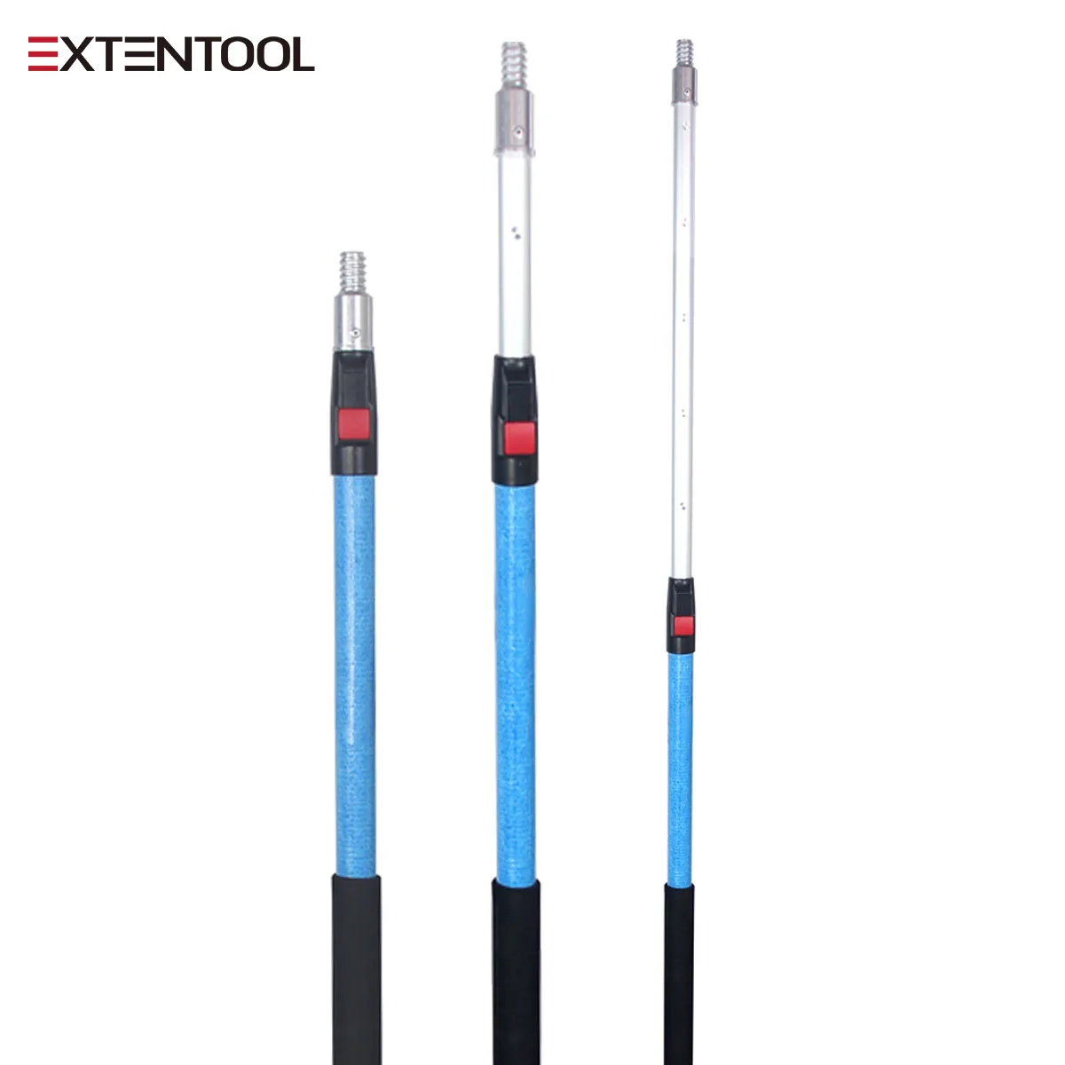 Extentool  hot  telescopic fiberglass handle stick insulation telescopic pole for cleaning gutters