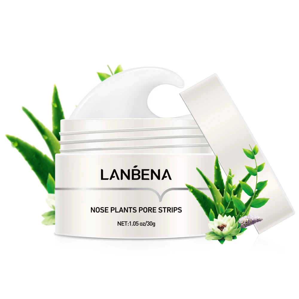 lanbena blackhead remover nose mask ac peel off mask for nose & face 60ml - deep cleansing nose phyto pore strips