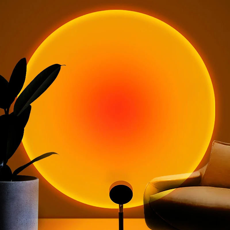 Sunset projection lamp sunset glow decoration home hotel live broadcast lamp decoration lamp to create a beautiful style